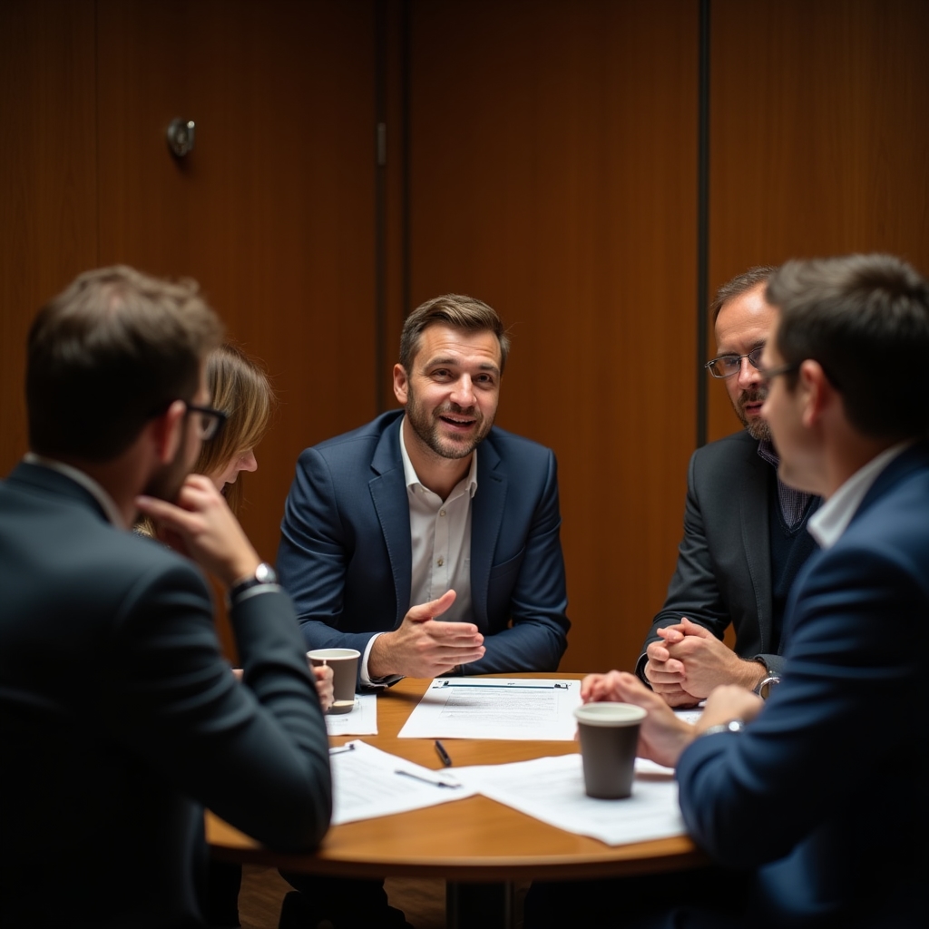 Групповая практика на тренинге по переговорам